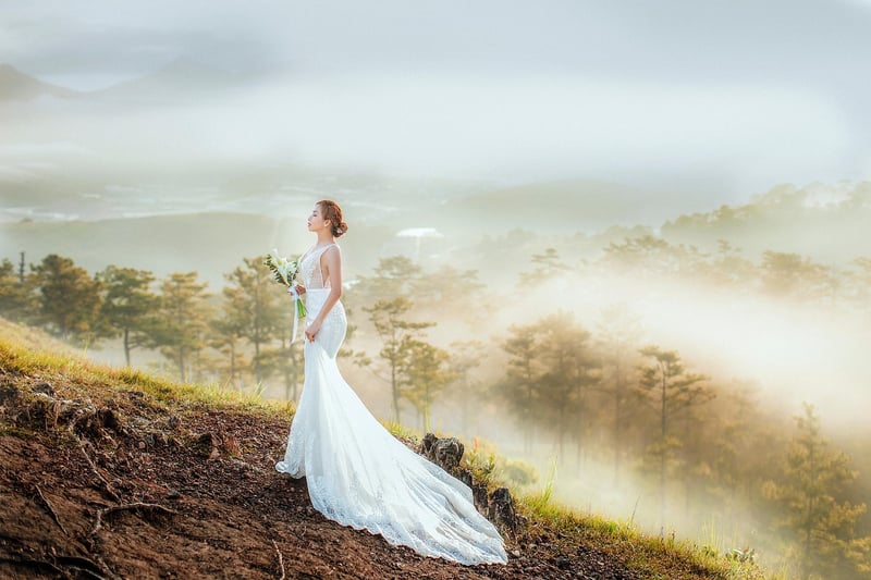Bride with Whimsical Favors